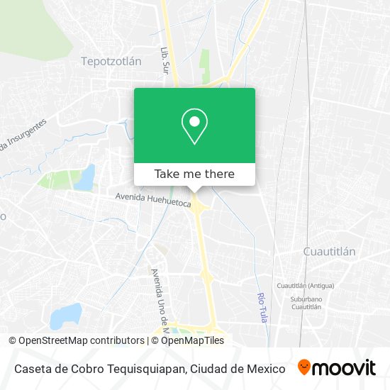 Mapa de Caseta de Cobro Tequisquiapan
