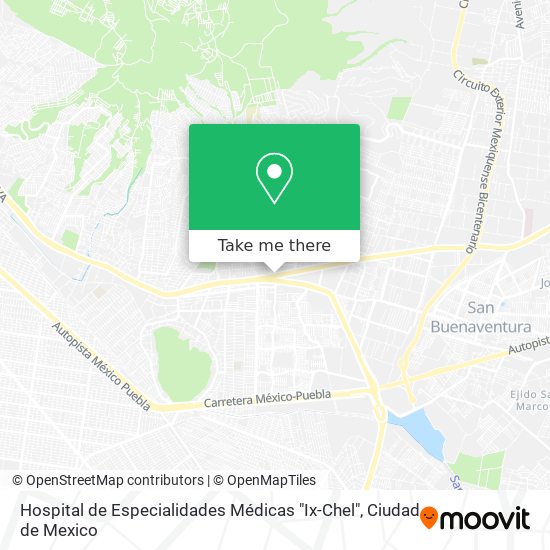 Hospital de Especialidades Médicas "Ix-Chel" map