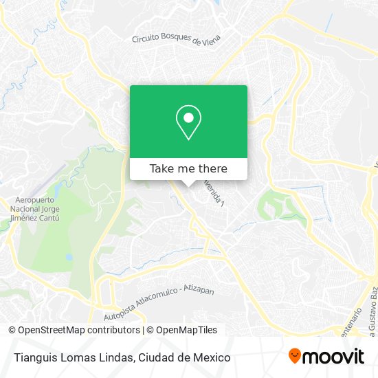 Mapa de Tianguis Lomas Lindas