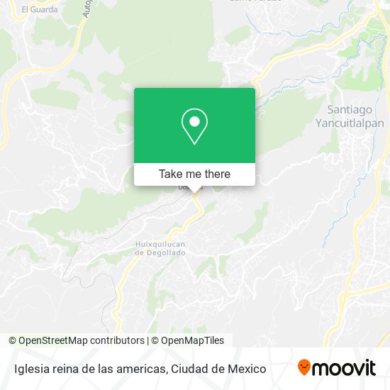 Mapa de Iglesia reina de las americas