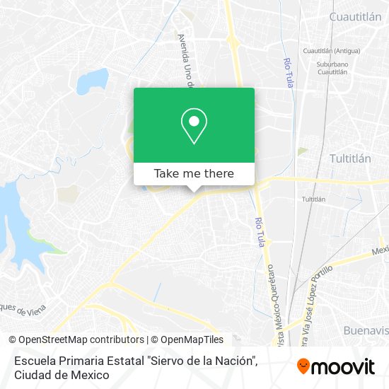 Mapa de Escuela Primaria Estatal "Siervo de la Nación"
