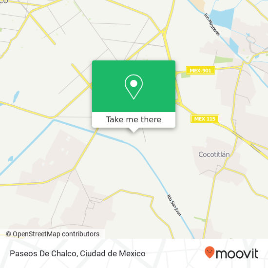 Paseos De Chalco map