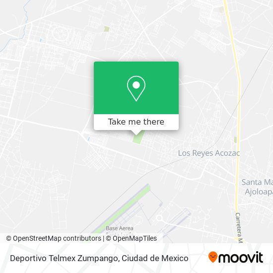 Deportivo Telmex Zumpango map