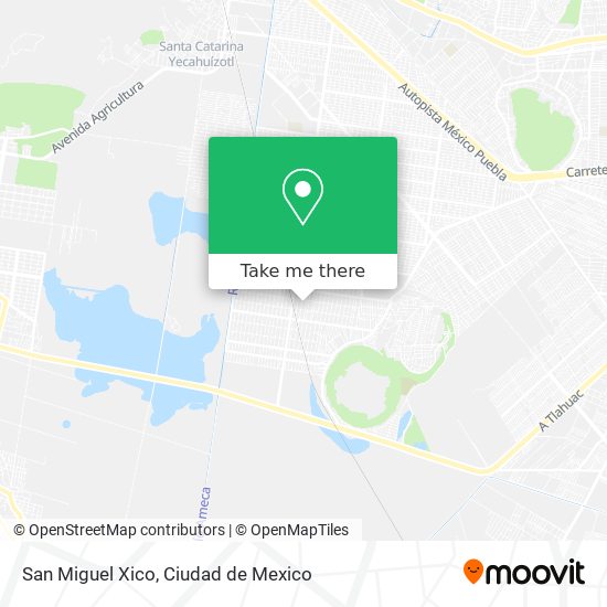 San Miguel Xico map