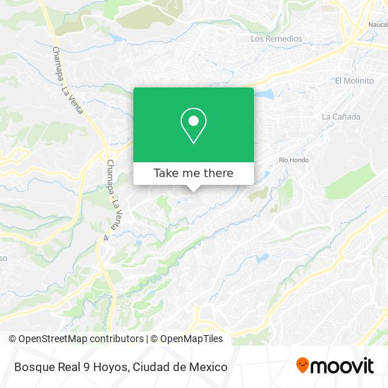 Bosque Real 9 Hoyos map