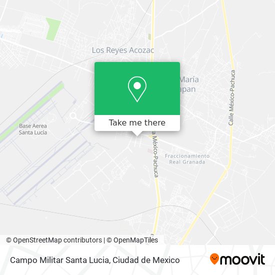 Mapa de Campo Militar Santa Lucia