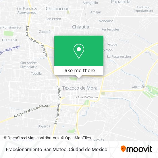 Mapa de Fraccionamiento San Mateo