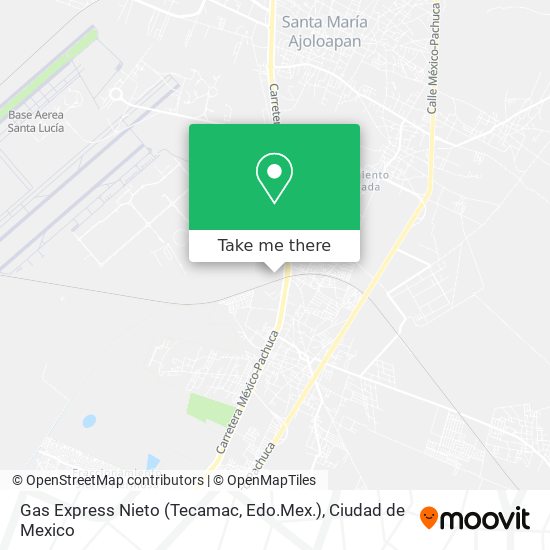 Mapa de Gas Express Nieto (Tecamac, Edo.Mex.)