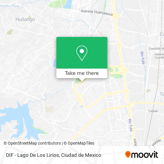 DIF - Lago De Los Lirios map