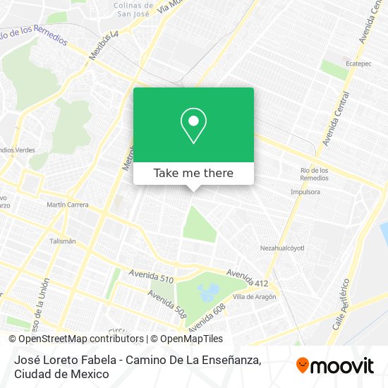 José Loreto Fabela - Camino De La Enseñanza map