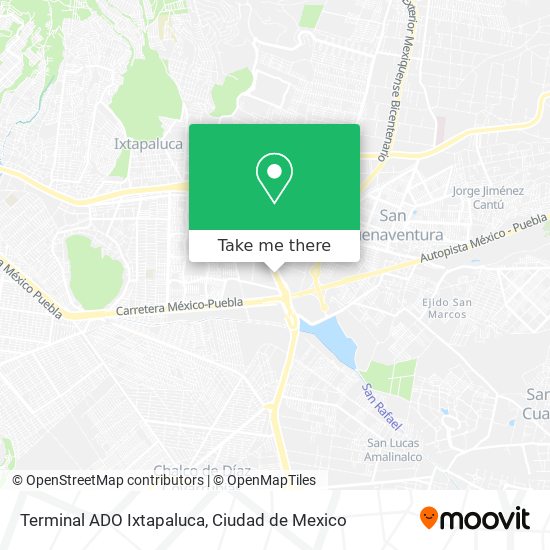 How to get to Terminal ADO Ixtapaluca in La Paz by Bus or Metro?