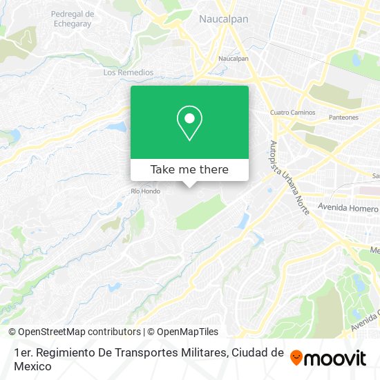 1er. Regimiento De Transportes Militares map