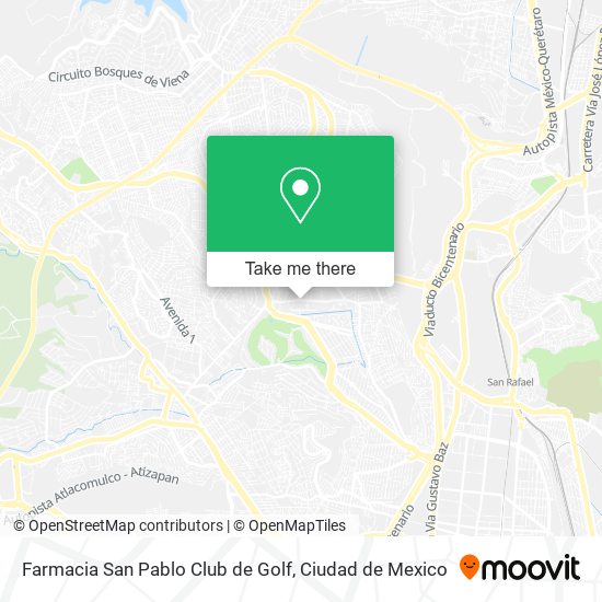 Farmacia San Pablo Club de Golf map