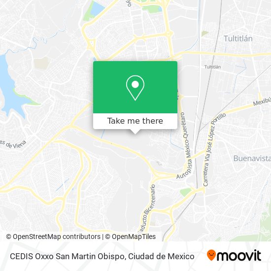 CEDIS Oxxo San Martin Obispo map