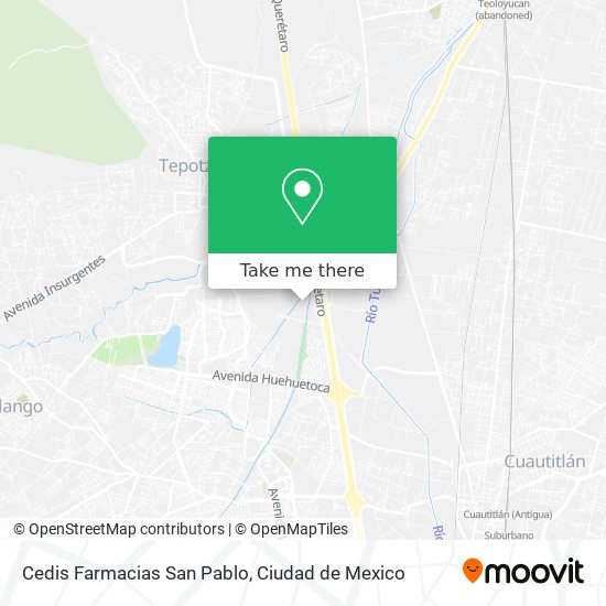 Cedis Farmacias San Pablo map