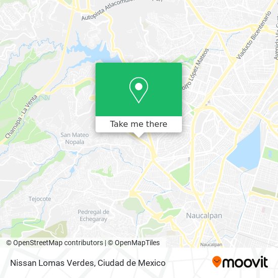 Nissan Lomas Verdes map