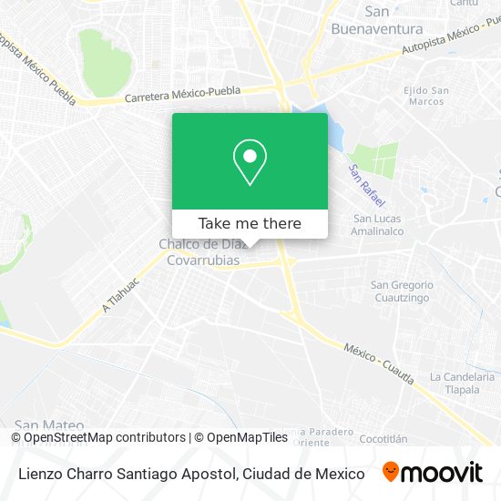 Lienzo Charro Santiago Apostol map