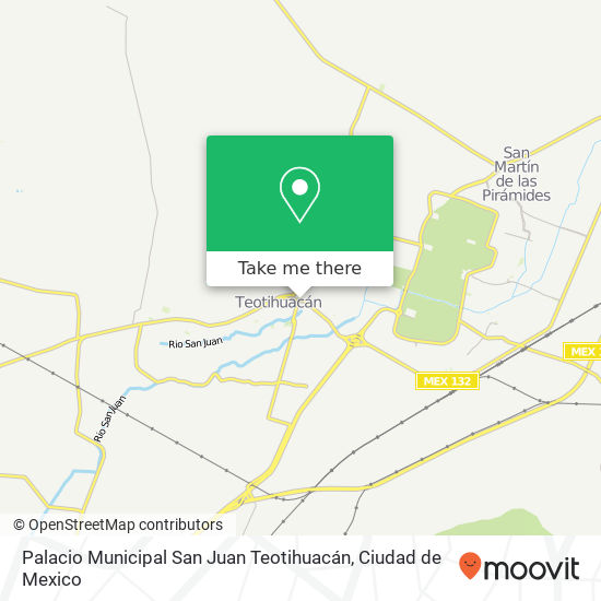 Palacio Municipal San Juan Teotihuacán map