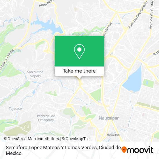 Mapa de Semaforo Lopez Mateos Y Lomas Verdes