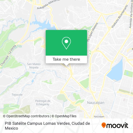 Mapa de PIB Satélite Campus Lomas Verdes