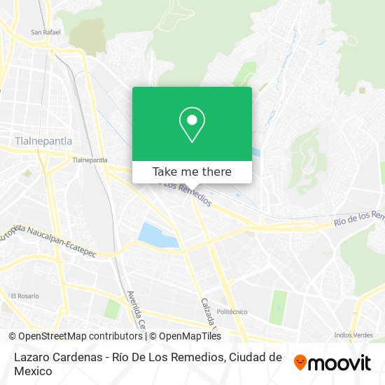 Lazaro Cardenas - Río De Los Remedios map