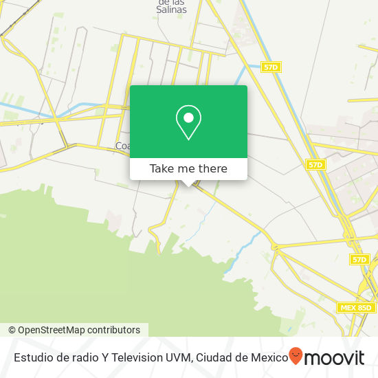 Estudio de radio Y Television  UVM map