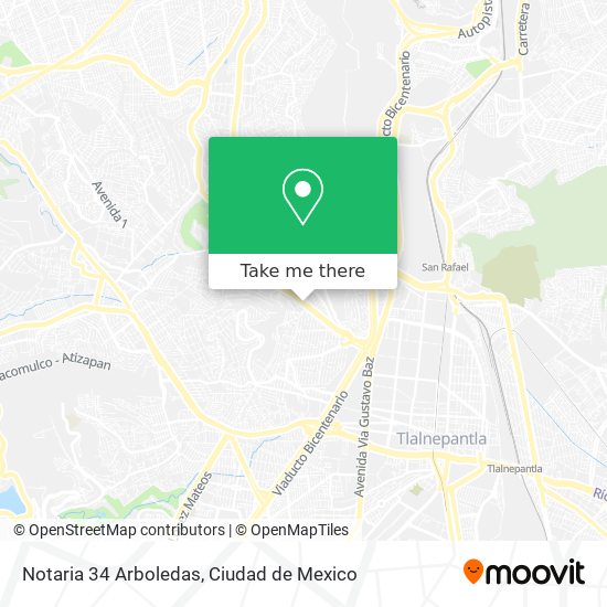 Notaria 34 Arboledas map