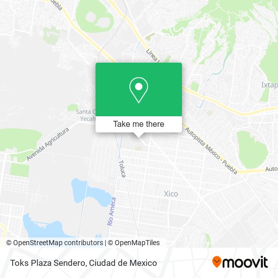 Mapa de Toks Plaza Sendero