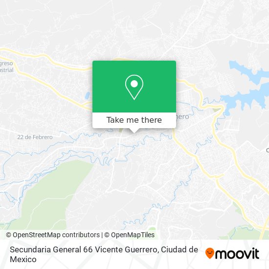 Mapa de Secundaria General 66 Vicente Guerrero