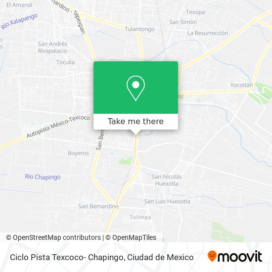 Mapa de Ciclo Pista Texcoco- Chapingo
