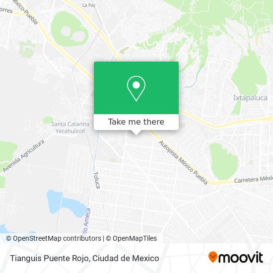 Mapa de Tianguis Puente Rojo