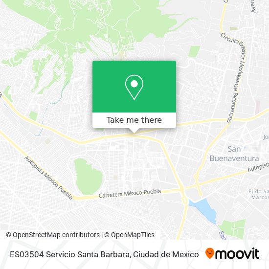 Mapa de ES03504 Servicio Santa Barbara