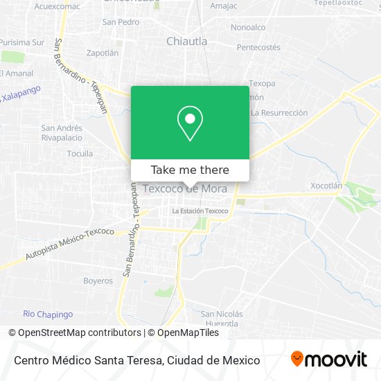 Centro Médico Santa Teresa map