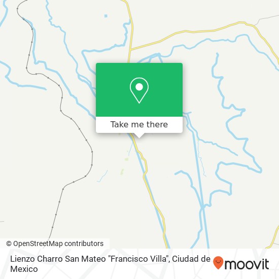 Lienzo Charro San Mateo "Francisco Villa" map