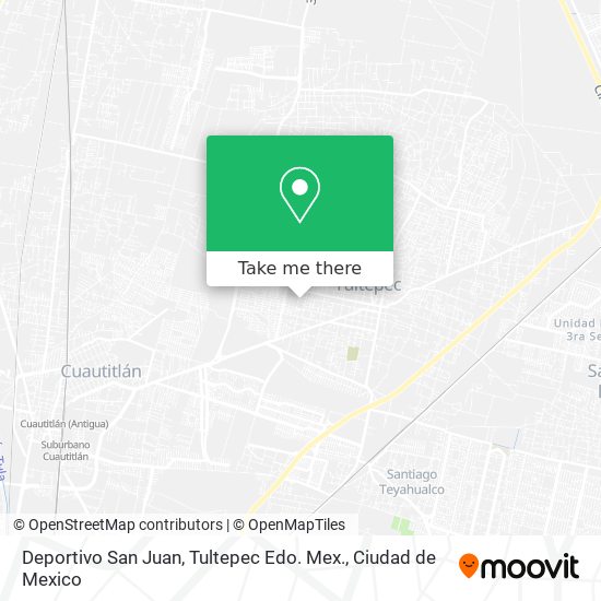 Deportivo San Juan, Tultepec Edo. Mex. map