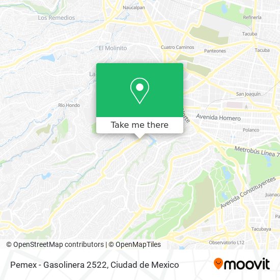 Mapa de Pemex - Gasolinera 2522