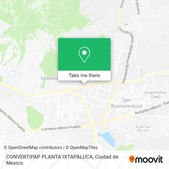 CONVERTIPAP PLANTA IXTAPALUCA map