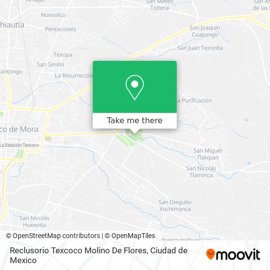 Mapa de Reclusorio Texcoco Molino De Flores