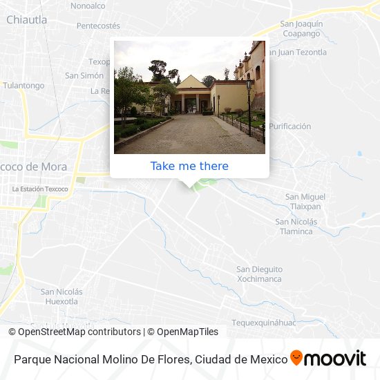 Parque Nacional Molino De Flores map