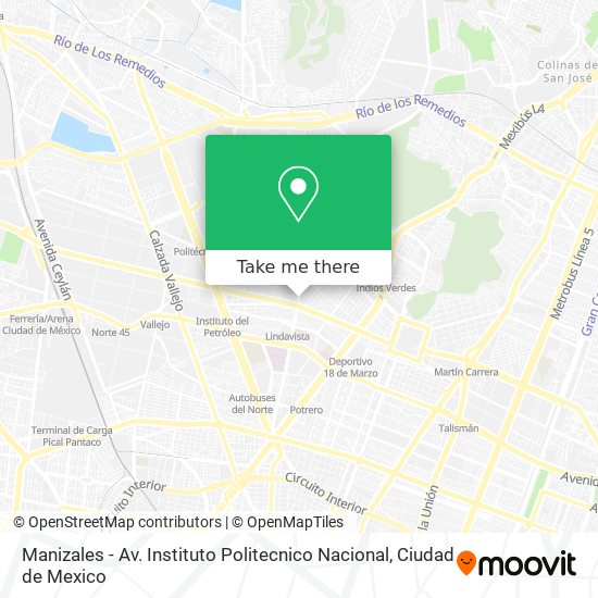 Manizales - Av. Instituto Politecnico Nacional map