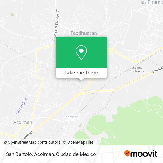 San Bartolo, Acolman map