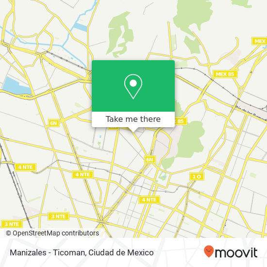 Manizales - Ticoman map