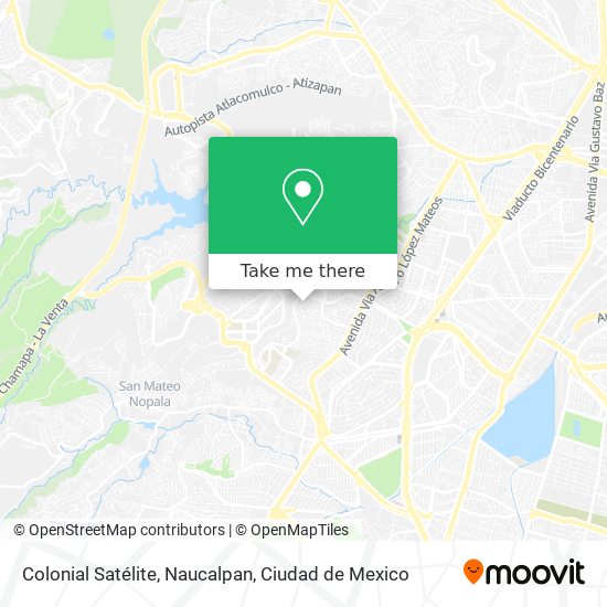 Colonial Satélite, Naucalpan map