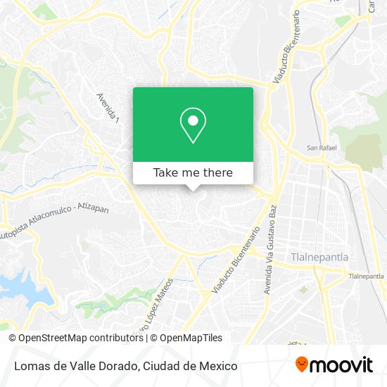 Mapa de Lomas de Valle Dorado
