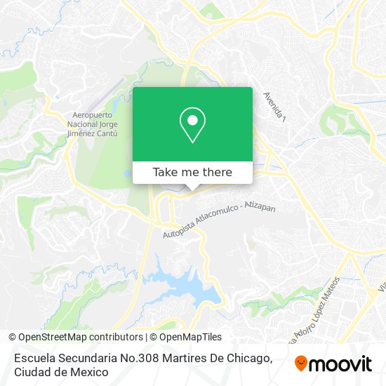 Mapa de Escuela Secundaria No.308 Martires De Chicago