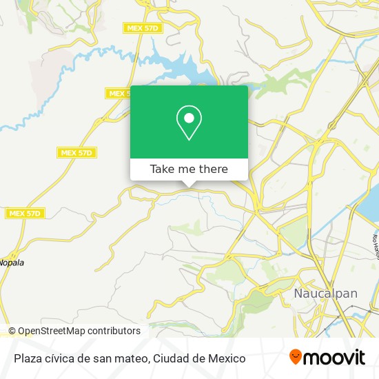 Plaza cívica de san mateo map