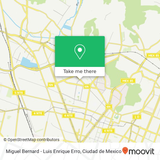 Miguel Bernard - Luis Enrique Erro map