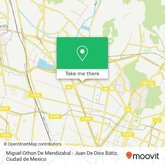 Miguel Othon De Mendizabal - Juan De Dios Bátiz map