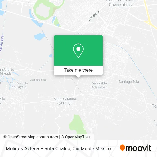 Molinos Azteca Planta Chalco map