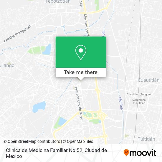 Clinica de Medicina Familiar No 52 map